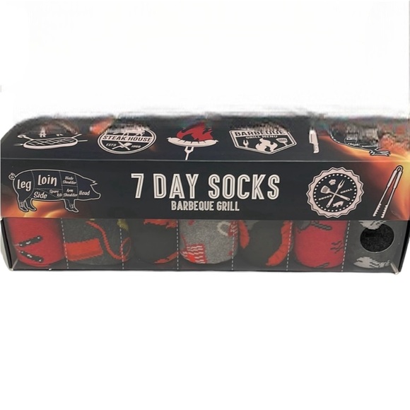 Other - Men’s sock set. 7 pairs grilling theme. NWT.